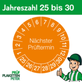 Mehrjahresprüfplakette NÄCHSTER PRÜFTERMIN