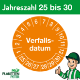Mehrjahresprüfplakette VERFALLSDATUM