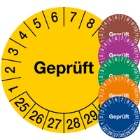 Aufdruck GEPRÜFT