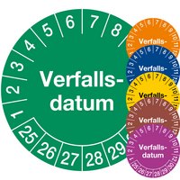 Aufdruck Verfallsdatum