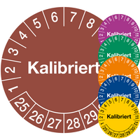 Aufdruck Kalibriert