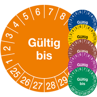 Aufdruck Gültig bis