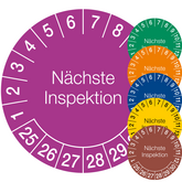 Aufdruck Nächste Inspektion